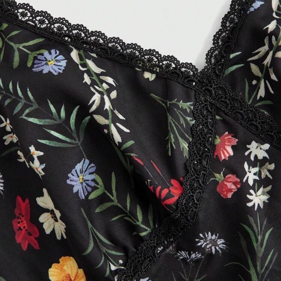 Fairycore Floral Allover Print Strappy Style Dress - Picture 3 of 4